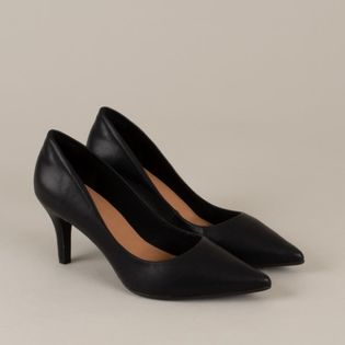 Scarpin bico fino colors - PRETA
