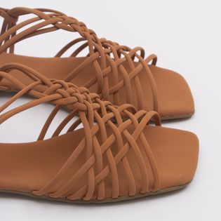 Rasteira Clássica Bianca Nobuck - CAMEL