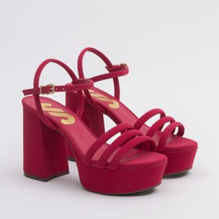 Sandalia Clássica Meia Pata Celle - CEREJA