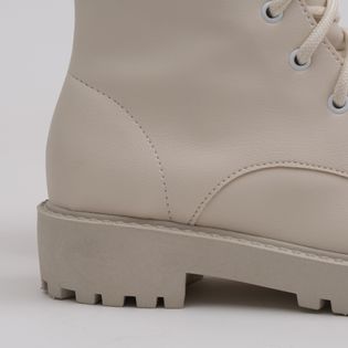 Bota Coturno Tratorado - OFF WHITE