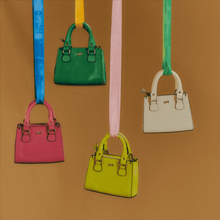 Bolsa Mini em Couro - HOT PINK