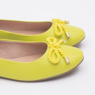 Sapatilha Bico Redondo com Laço no Cabedal - LIMA