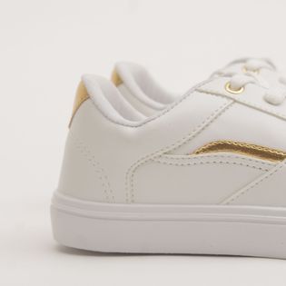 Tênis Bruna - BRANCO/DOURADO