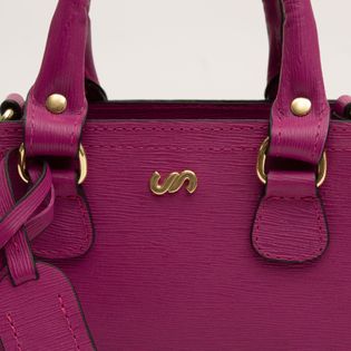 Bolsa Mini em Couro - FUCSIA