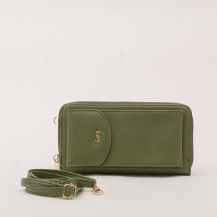 Carteira porta celular - VERDE MILITAR