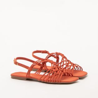 Rasteira Clássica Bianca Nobuck - CORAL
