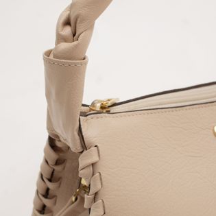 Bolsa charme em couro - MILK