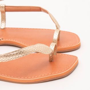 Rasteira Susan - OURO LIGHT