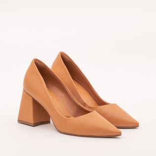 Scarpin Salto Bloco - BISCUIT