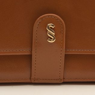 Carteira clutch com alça removível - CAMEL