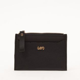 Porta cartão charm logo - PRETA