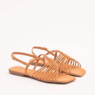 Rasteira Nobuck Tiras com Nózinhos - BISCUIT