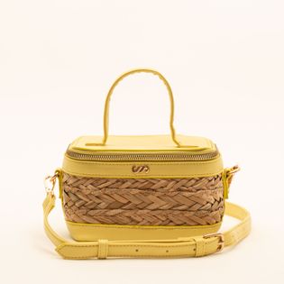 Bolsa necessaire com palha - NATURAL/POLEN