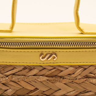 Bolsa necessaire com palha - NATURAL/POLEN