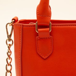Bolsa mini com duas alças - TANGERINA