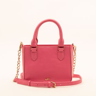 Bolsa mini com duas alças - ROSA CHOQUE