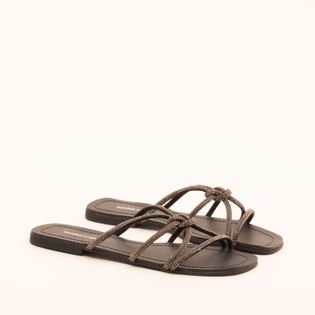 Rasteira Milena - PRETO/ONIX
