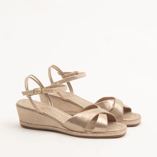 Anabela básica metalizada - DOURADO