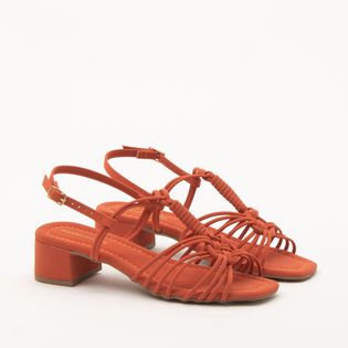 Sandalia Baixa Nobuck - CORAL