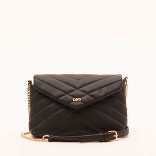 Bolsa envelope em napa - PRETA