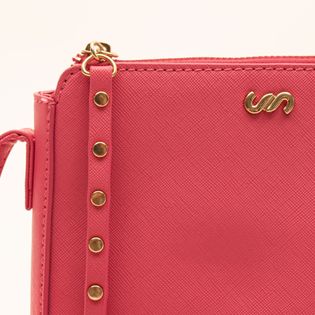 Bolsa quadrada pequena - ROSA CHOQUE