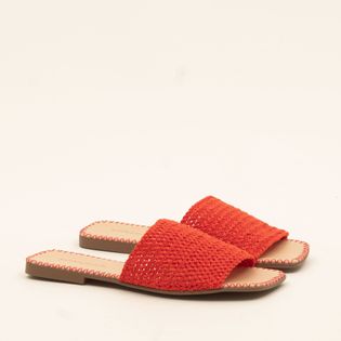 Rasteira Artesanal em Crochet - CORAL