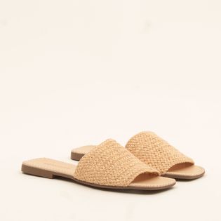 Rasteira Artesanal em Crochet - MILK