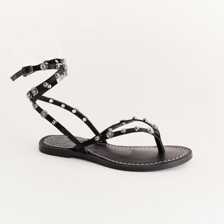 Rasteira tachas - PRETA