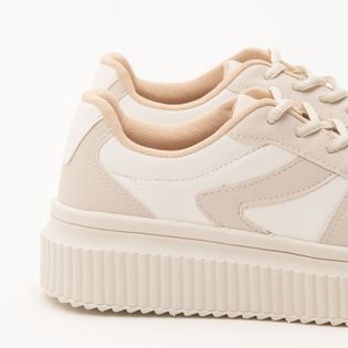 Tênis Recortes Casual - COTTON/BRANCO