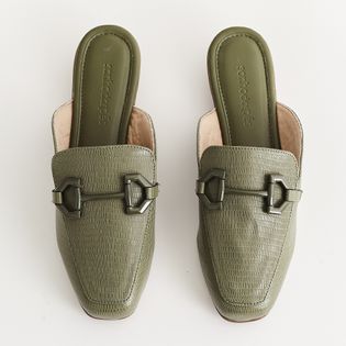 Mule texturizado com bridão - VERDE OLIVE
