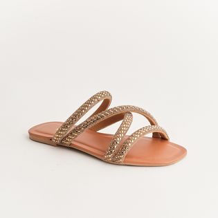 Rasteira Glam - CAMEL