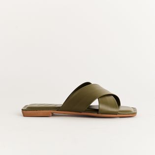 Rasteira Clássica Jéssika - VERDE OLIVE