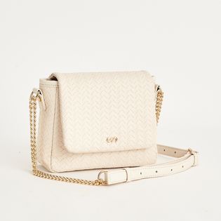 Bolsa Pequena com Texturas em Tresse - COTTON