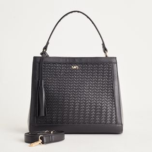 Bolsa média tressê - PRETA