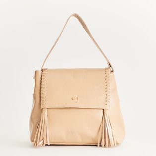 Bolsa média artesanal em couro - FENDI
