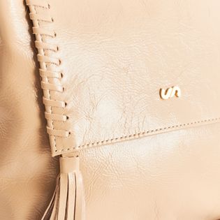 Bolsa média artesanal em couro - FENDI