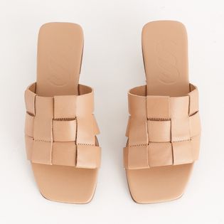 Rasteira tiras entrelaçadas - FENDI
