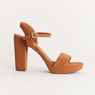 Sandália Meia Pata Nobuck - CAMEL