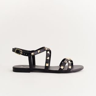 Rasteira Spikes - PRETA