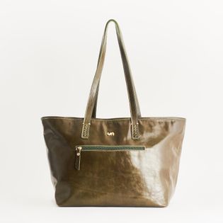 Bolsa com textura quadriculada - VERDE OLIVE