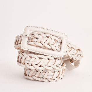 Cinto trançado de couro - COTTON