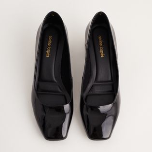 Scarpin boneca em verniz - PRETA