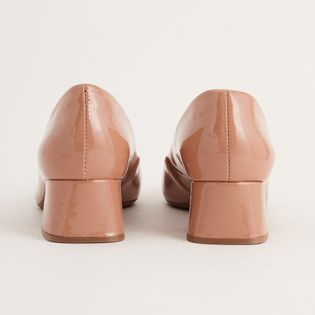 Scarpin boneca em verniz - ROSADO