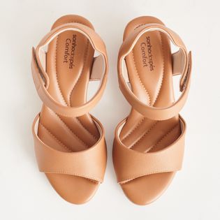 Sandália ajustável Comfort - CAMEL