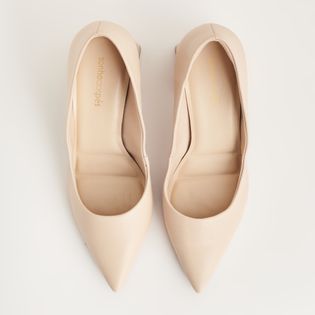 Scarpin Salto Bloco - MILK