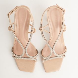 Sandália Glam com Strass - ROSADO