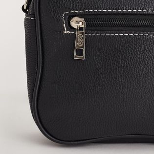 Bolsa pequena ziper - PRETA