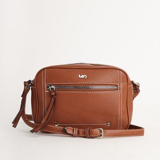 Bolsa pequena ziper - CAMEL