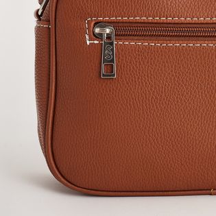 Bolsa pequena ziper - CAMEL