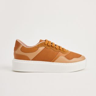 Tênis Urban Mix Materiais - CAMEL/FENDI